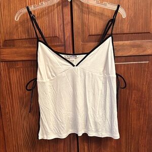 Victoria's Secret White and Black Camisole - Like New